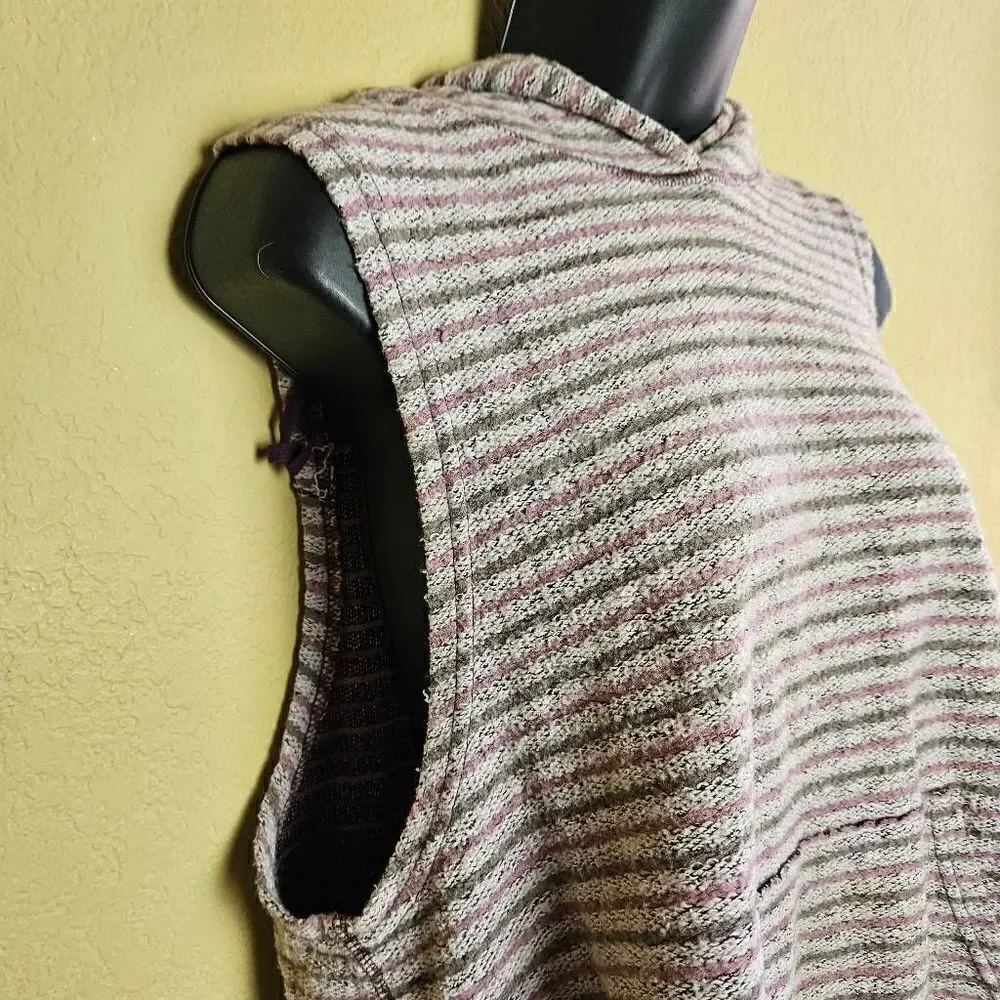 Free People Sleeveless French Terry Hooded Sweater